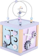 Jipy houten activiteiten kubus paars blauw