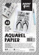 Paperfuel aquarelpapier - a5 - 300 g m² - 15 vellen - textuur - wit