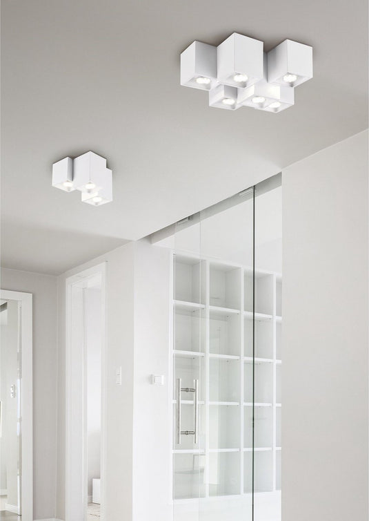 Trio fernando - plafonniere - wit mat - gu10 - binnenverlichting
