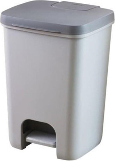 Curver essentials pedaalemmer - 20 liter - zilver antraciet