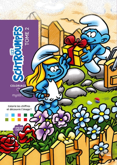 Hachette heroes disney coloriages mystères schtroumpfs (smurfen) tome 2 - hachette - kleuren op nummer kleurboek