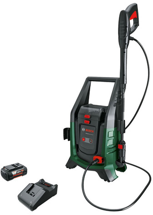 Bosch tuinapparatuur - 36v accu-hogedrukreiniger 100 bar, 1x accu 4,0 ah li-ion, lader 06008c7002