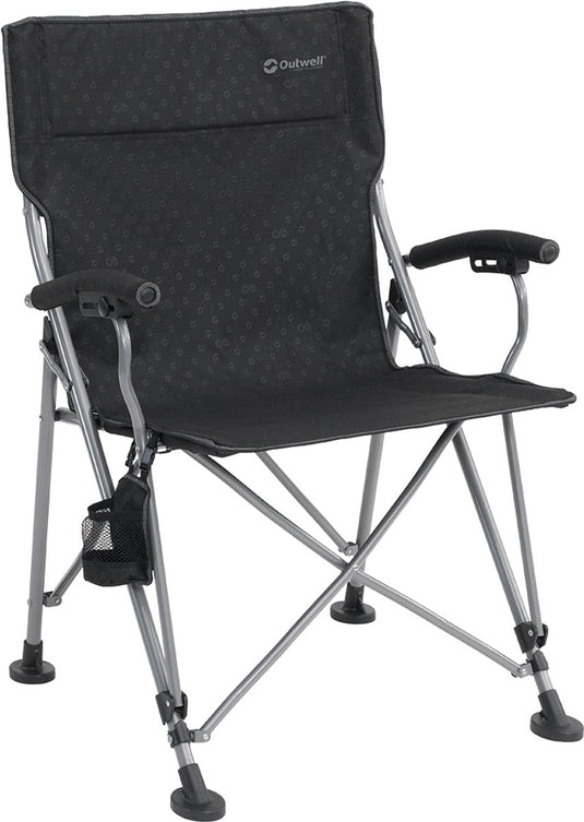 Outwell campo xl campingstoel vouwstoel zwart 97 x 67 x 67 cm