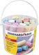 Eberhard faber stoepkrijt - 100 stuks - in plastic bak - assorti - ef-526599