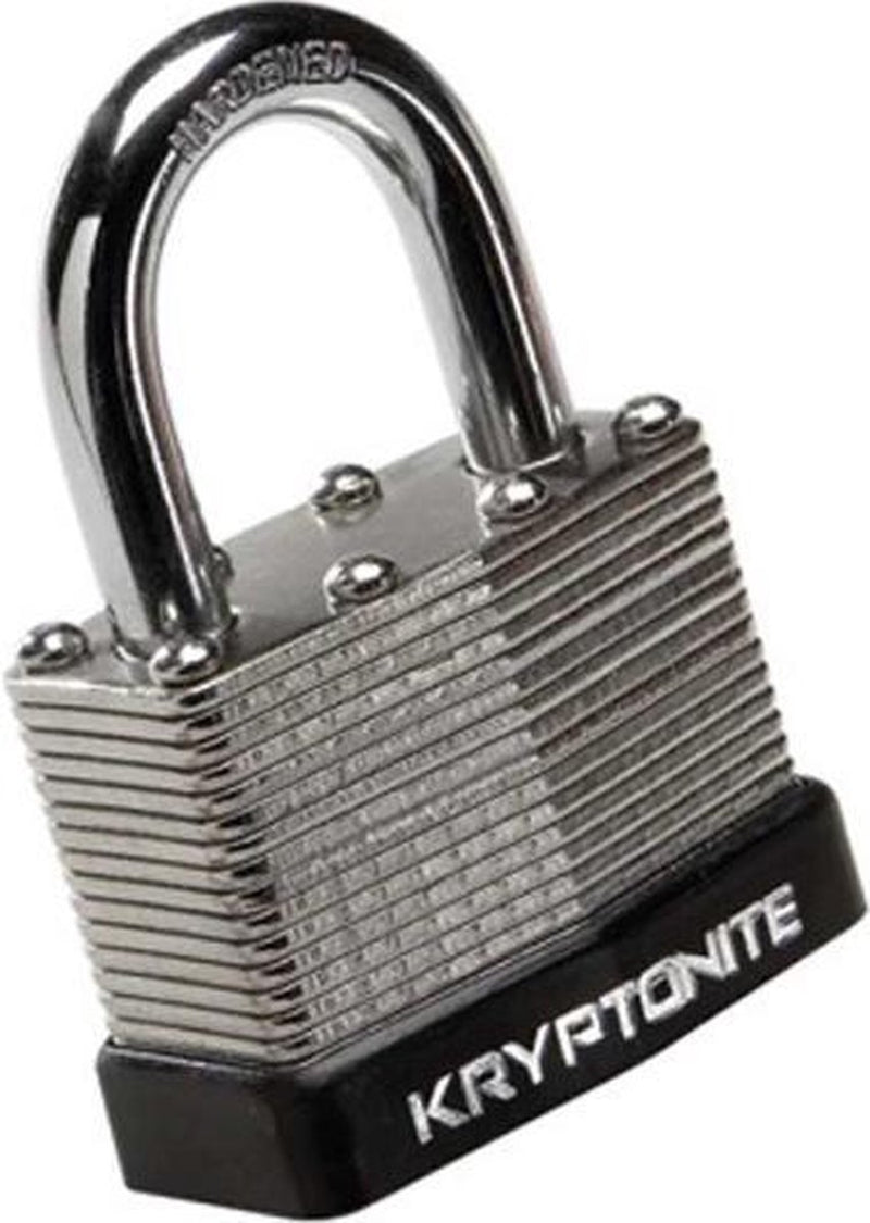 Afbeelding laden in galerijviewer, Kryptonite hangslot padlock 8 x 3 cm staal zilver zwart
