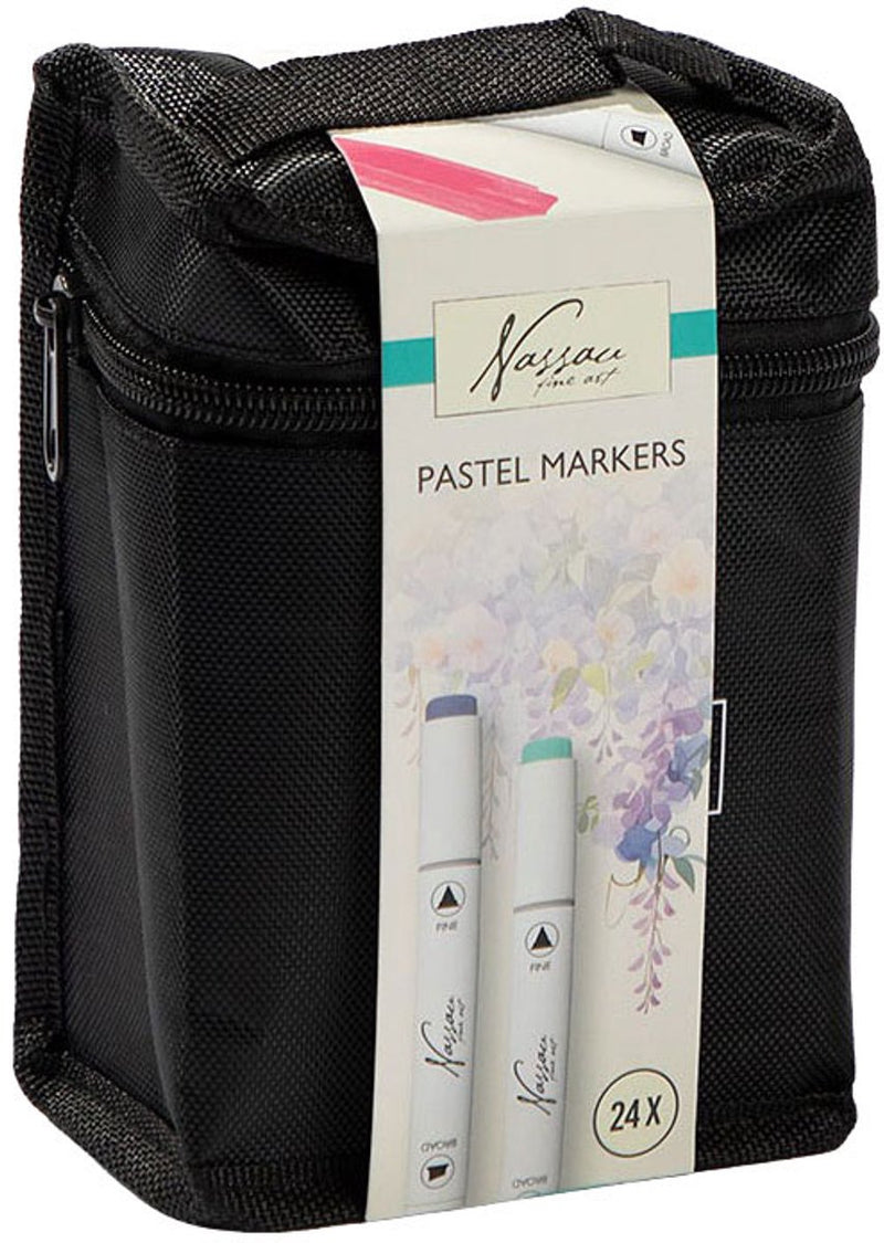 Load image into Gallery viewer, Creative craft group nassau pastel markers - 24st.
