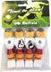 Buffalo tafelvoetbal pop 16 mm rood wit 4 stuks