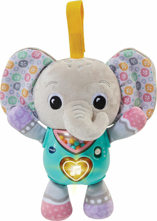 Vtech muzikale knuffel olifant baby speelgoed met licht en geluid.