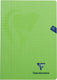Clairefontaine schrift mimesys voor ft a4, 80 bladzijden, kaft in pp, geruit 10 mm, geassorteerde kleuren 10 stuks