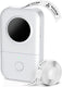 Phomemo d30 - smart mini labelprinter - draagbare bluetooth label printer - inkless direct thermische print - compact lichtgewicht - smartphone app integratie - diy organisatie label creëren - wit