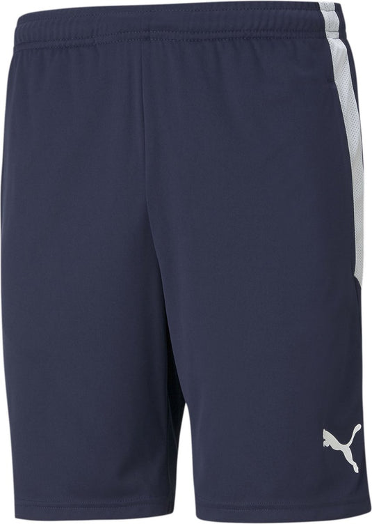 Puma teamliga training shorts heren sportbroek - peacoat- white