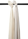 Meyco baby uni swaddle - 2-pack - pre-washed hydrofiel - soft sand greige - 120x120cm