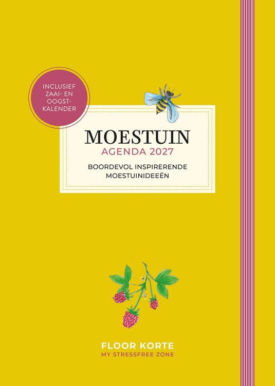 Moestuin agenda 2027 – luxe hardcover planner met moestuinkalender, teeltschema’s recepten