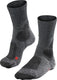 Falke tk1 anti-blaar dik wol functioneel materiaal wandelsokken heren grijs - maat 44-45