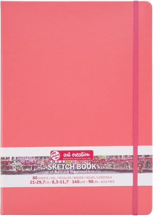 Talens art creation schetsboek koraalrood 21 x 29.7 cm 140 g 80 vellen