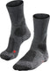 Falke tk1 anti-blaar dik wol functioneel materiaal wandelsokken dames grijs - maat 39-40