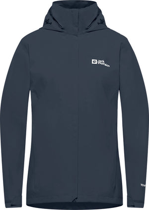 Jack wolfskin trailtime 2l jkt w dames outdoorjas - midnight sky