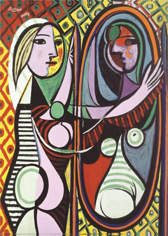 Eurographics - meisje voor een spiegel [jeune fille devant un miroir] - pablo picasso - 1000 stukjes 48×68cm (b×h) - fine art legpuzzel
