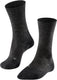 Falke tk2 wool anti-blaar dik wol functioneel materiaal wandelsokken dames grijs - maat 39-40