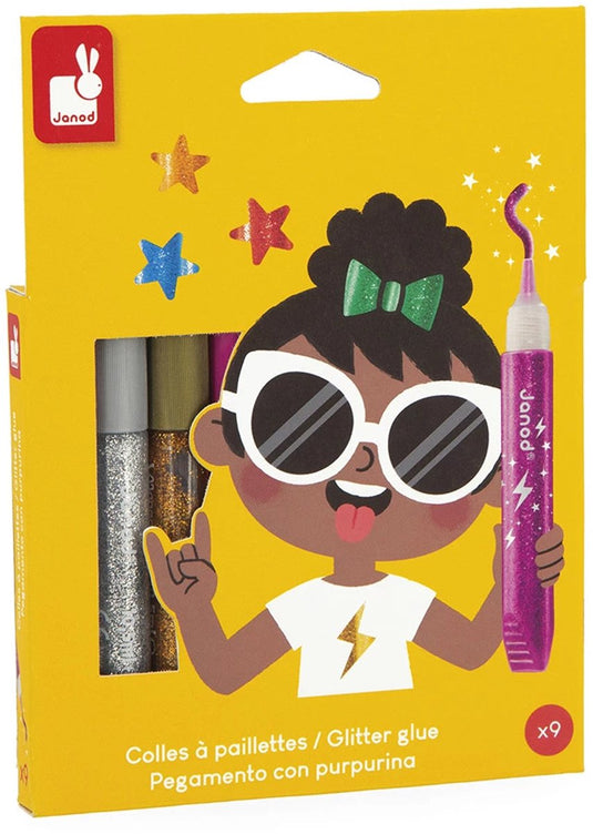 Janod - colo - glitterlijm met precisie tip