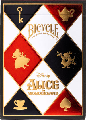 Bicycle disney - alice in wonderland - premium speelkaarten - poker - creatives - collectible