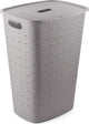 Curver softex wasmand met deksel 56l taupe 42x31,6x60cm
