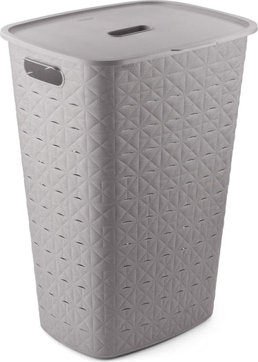 Curver softex wasmand met deksel 56l taupe 42x31,6x60cm