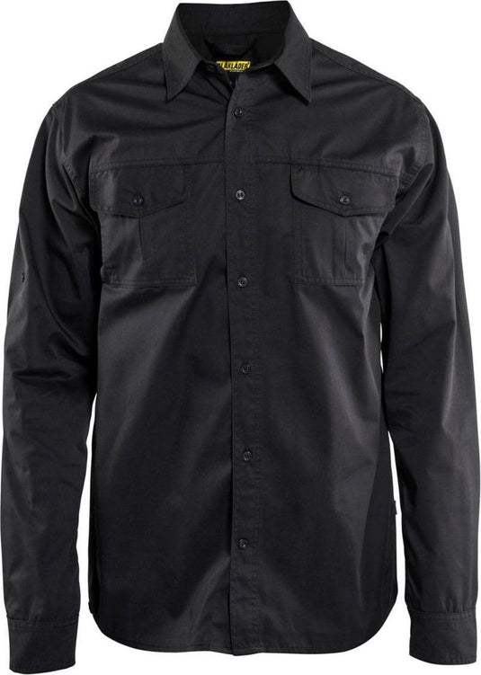 Blåkläder blaklader 3298 werkoverhemd twill zwart