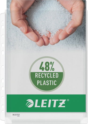 Leitz premium harmonica showtas a4 - 48% pre-consumer gerecycled plastic - 5 stuks - transparant
