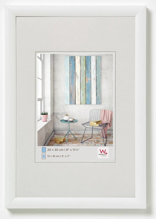 Walther trendstyle - kunststof lijst - fotoformaat 30x40 cm - wit