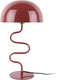 Leitmotiv tafellamp twist - rood - 31x31x54cm - modern