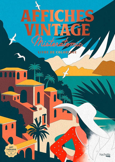 Hachette heroes affiches vintage - misteratomic - - kleurboek voor volwassenen