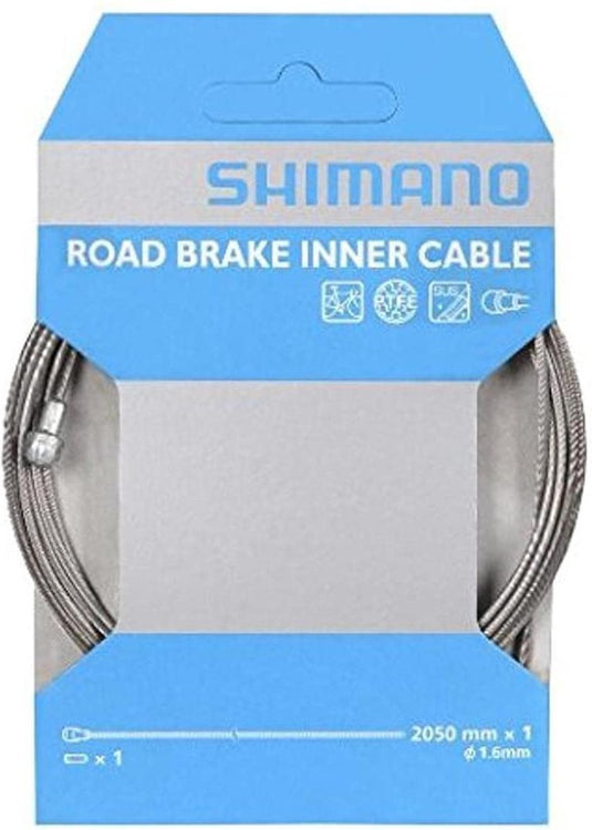 Shimano sil-tec rembinnenkabel 1,6 x 2050 mm - rvs - racefiets - inclusief eindkap