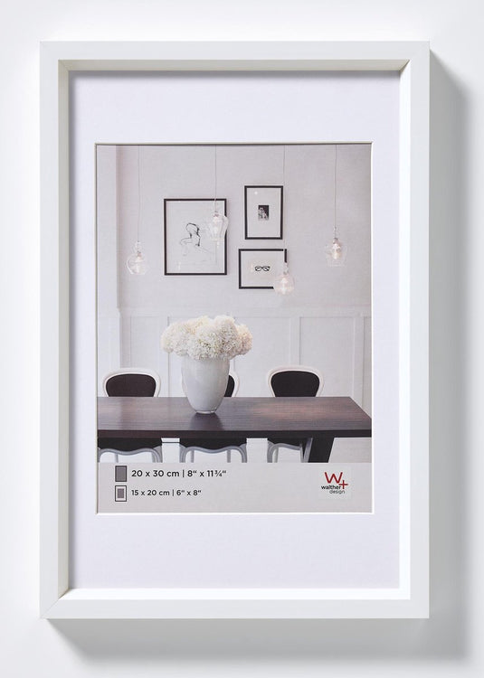 Walther steel style - kunststof lijst - fotoformaat 40x60 cm - wit