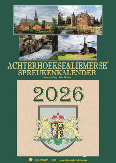 Achterhoekse liemerse spreukenkalender 2026