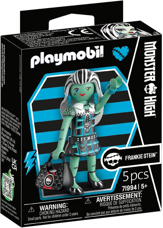 Playmobil | monster high | frankie stein | creatieve speelfigurenset voor halloweenfeestjes rollenspellen | met coole accessoires iconische figuur | perfect voor kleine monsterfans vanaf 4 jaar | 71994