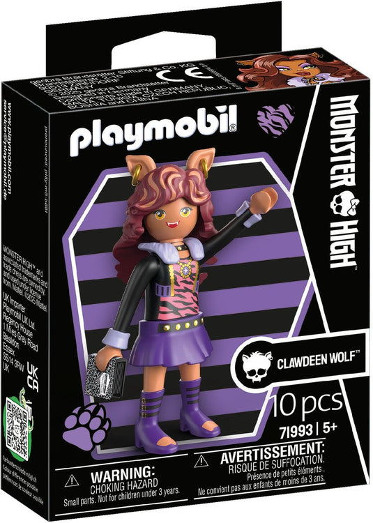 Playmobil | monster high | clawdeen wolf | speelfiguren set voor halloween fantasierijke monster verhalen | met gedetailleerde figuren accessoires | geweldig cadeau voor kinderen vanaf 4 jaar | 71993