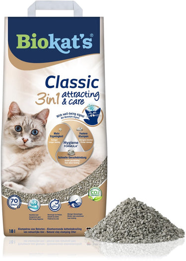 Biokat's classic attracting care - 18 l - kattenbakvulling - klontvormend