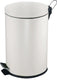 V-part - pedaalemmer 5 liter - steel - wit - prullenbak