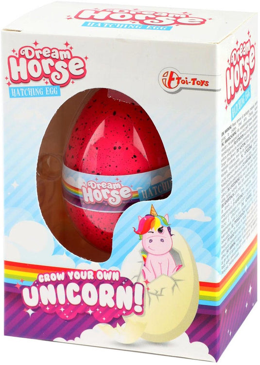 Toi-toys groei-ei eenhoorn dream horse junior 5,2 cm roze