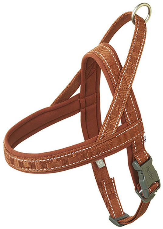 Hurtta casual eco hondenharnas bruin - borstomvang: 45-55 cm