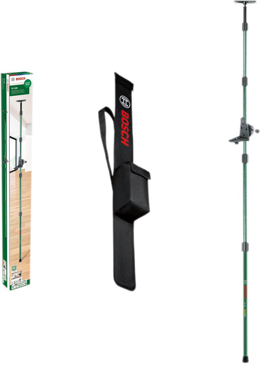 Bosch tp 320 - meetgereedschap statief - 10 tot 320 cm - hoogwaardig aluminium - inclusief opbergtas
