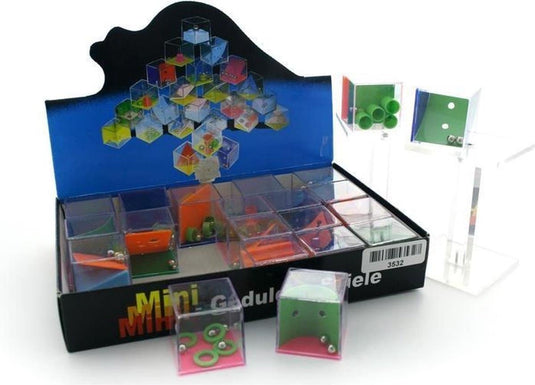 Bongers speelgoed geduldspelletjes 4x4x4 cm 12 assorti