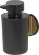 Tiger tune - zeepdispenser 180 ml - zonder boren - zelfklevend 3m tape - goud geborsteld zwart