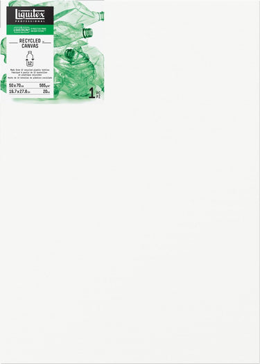 Liquitex 418050070 recycled plastic canvas 50×70 cm – deep edge | drievoudig geprimed | 100 % gerecycled plastic | fsc houten frame | voor acryl- olieverf | duurzaam kunstcanvas | 565 g m²