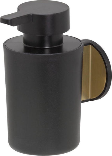 Tiger tune - zeepdispenser 180 ml - zonder boren - zelfklevend 3m tape - goud geborsteld zwart