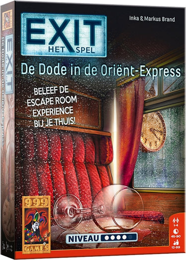 999games 999 games - exit - de dode in de orient express - breinbreker - escape room spel