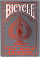 Bicycle metalluxe crimson rider back - premium speelkaarten - foil afwerking - poker - collectible