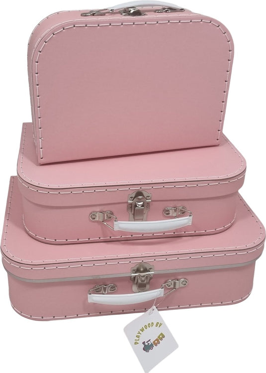 Playwood - koffer set van 3 - roze