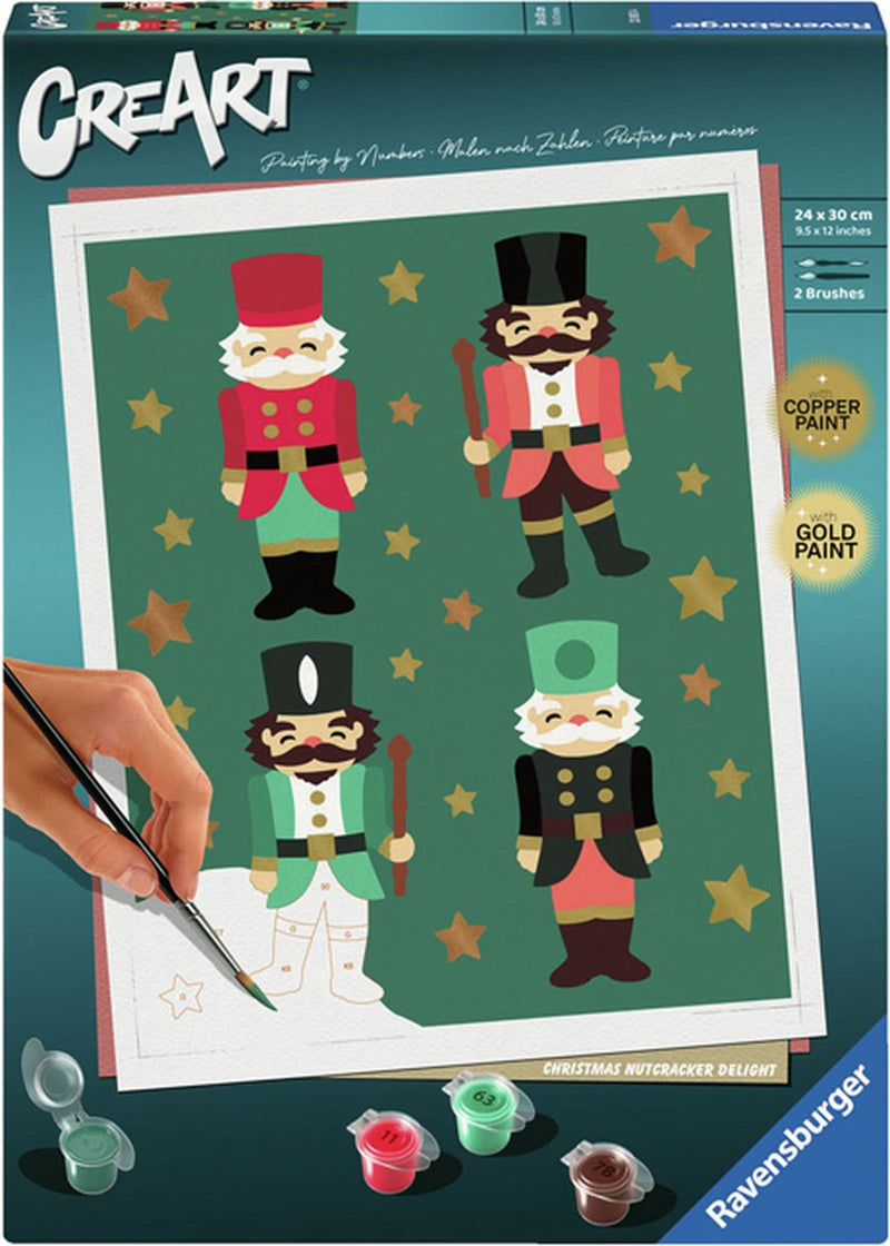 Load image into Gallery viewer, Ravensburger schilderen op nummer kerst - creart christmas nutcracker.

